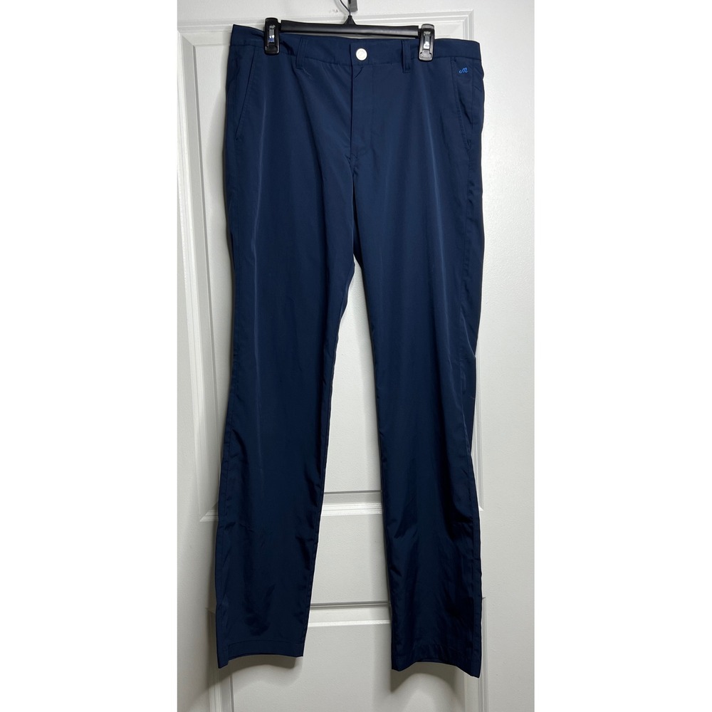Maide Bonobos Golf Pants Mens 34x36 Navy Blue Straight Leg Performance Athletic
